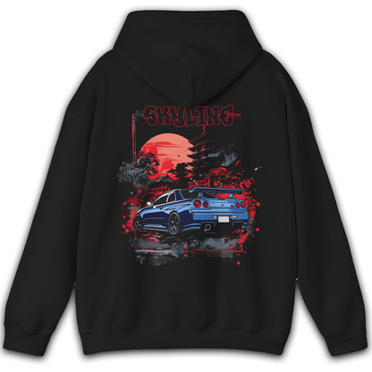 Red Skyline Hoodie