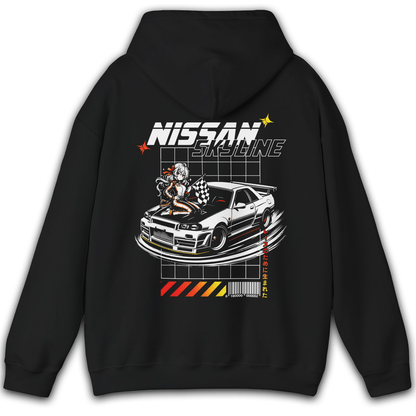 Racer Girl Skyline Hoodie