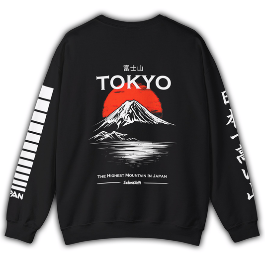 Japans Tallest Mountain Crewneck